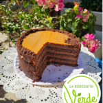 Torta panqueque chocolate, trufa y manjar de soya (20cm diámetro)